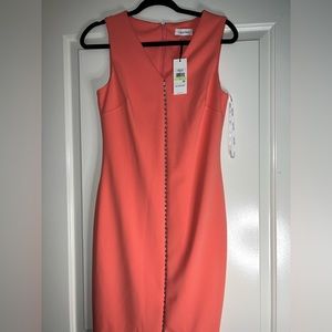 Calvin Klein Coral bodycon dress